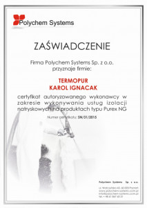 TermoPUR - referencje firmy Polychem Systems Sp. z o.o.